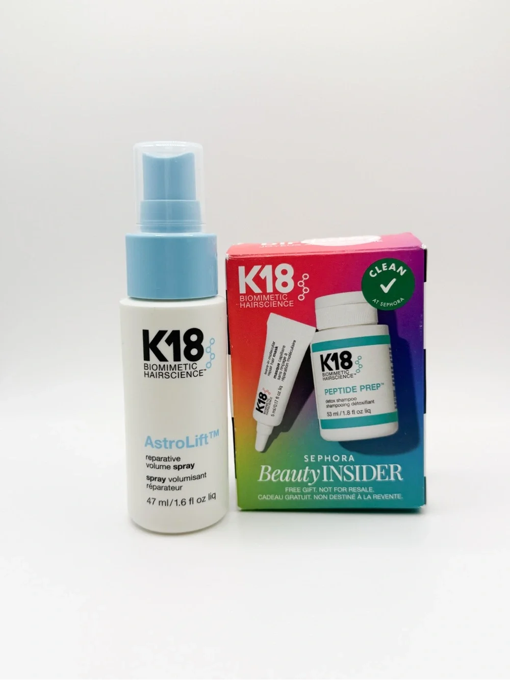 K18 Biomimetic Hairscience Repair Discovery Kit AstroLift Peptide Prep & Mask